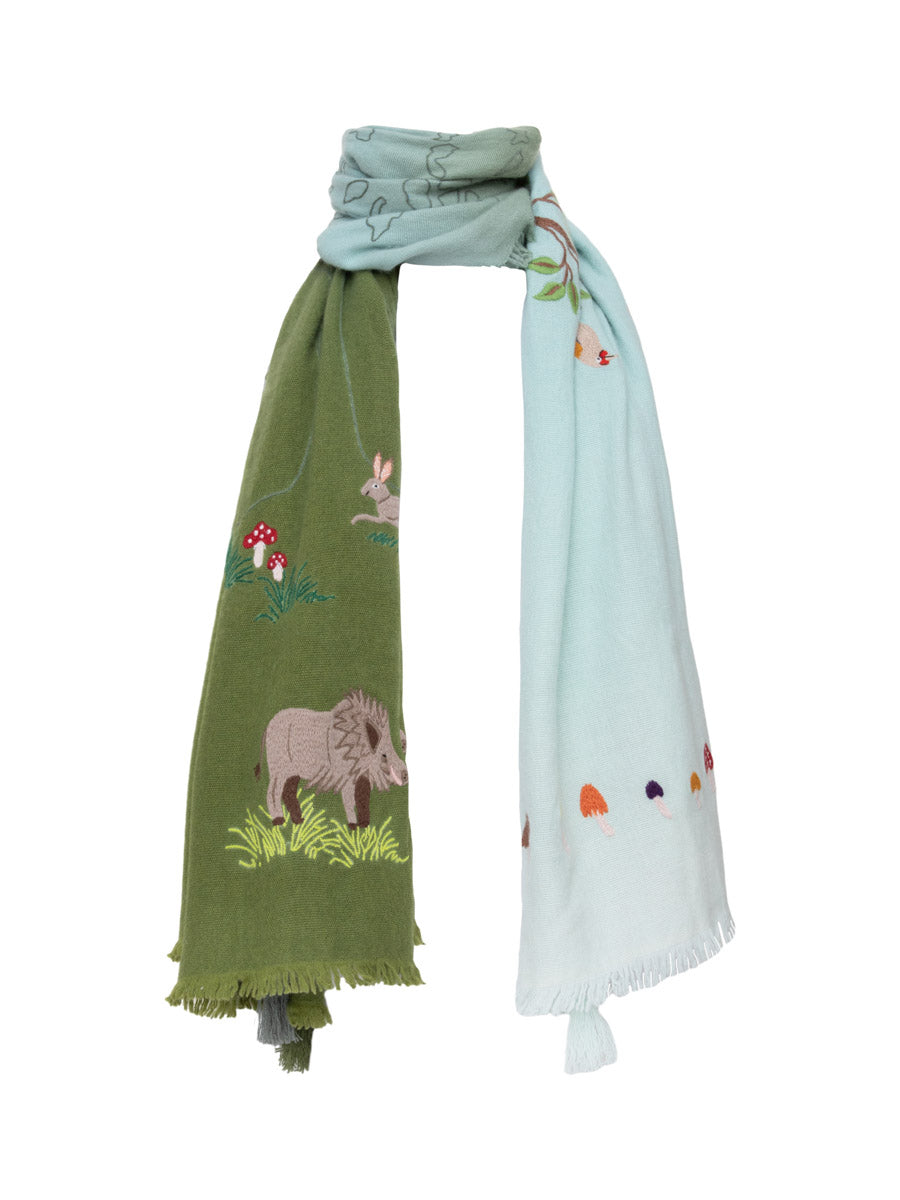 Forest Shawl - Green Degrade