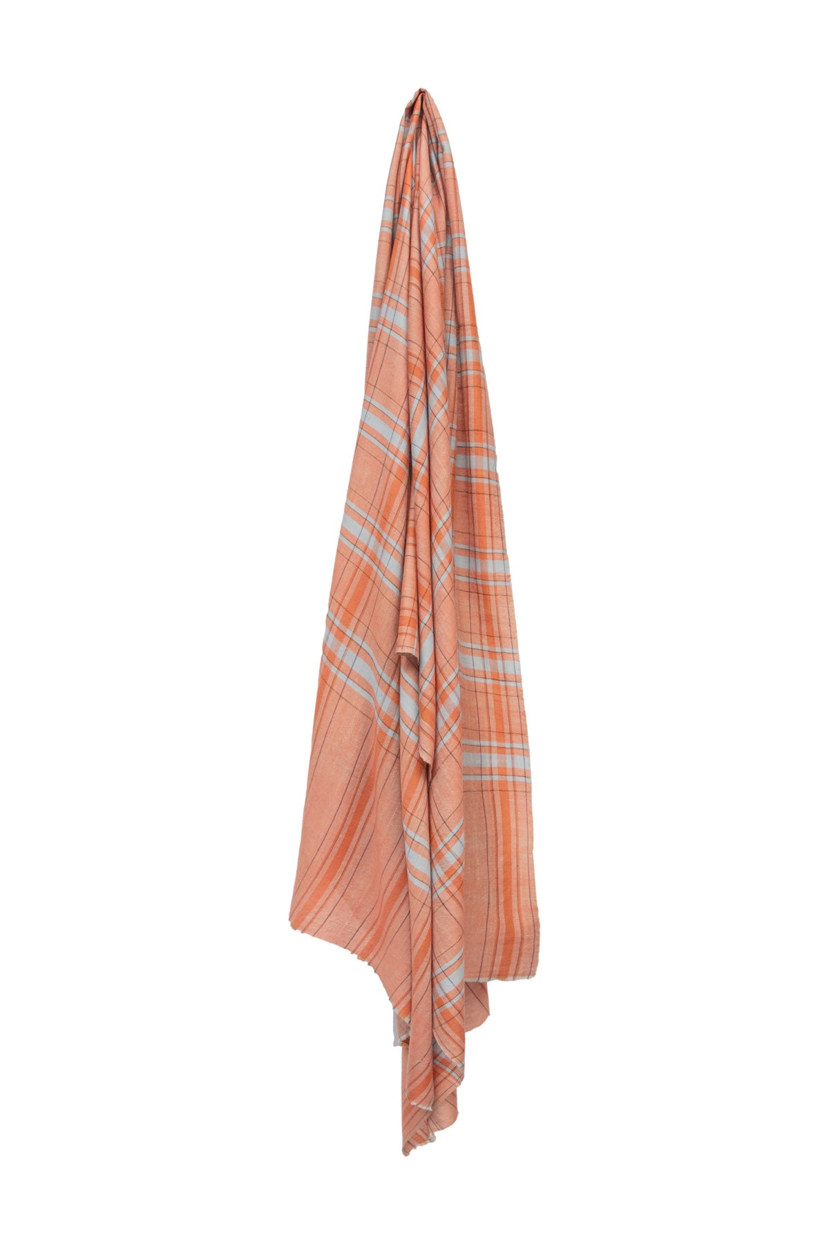 Pashmina Shawl - Tweed Check Orange