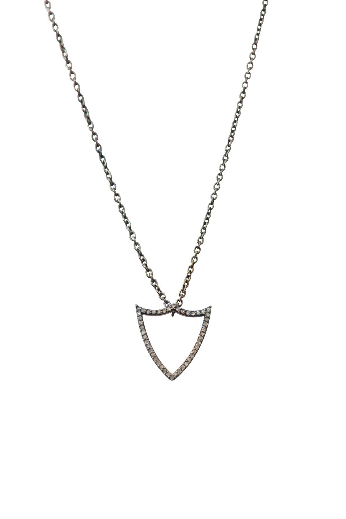 Chevron Shield Necklace