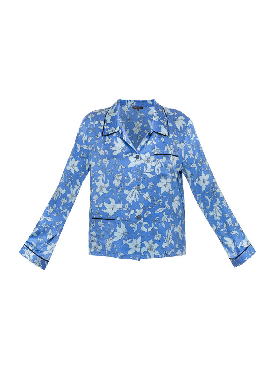 Blue Floral Chantal Top
