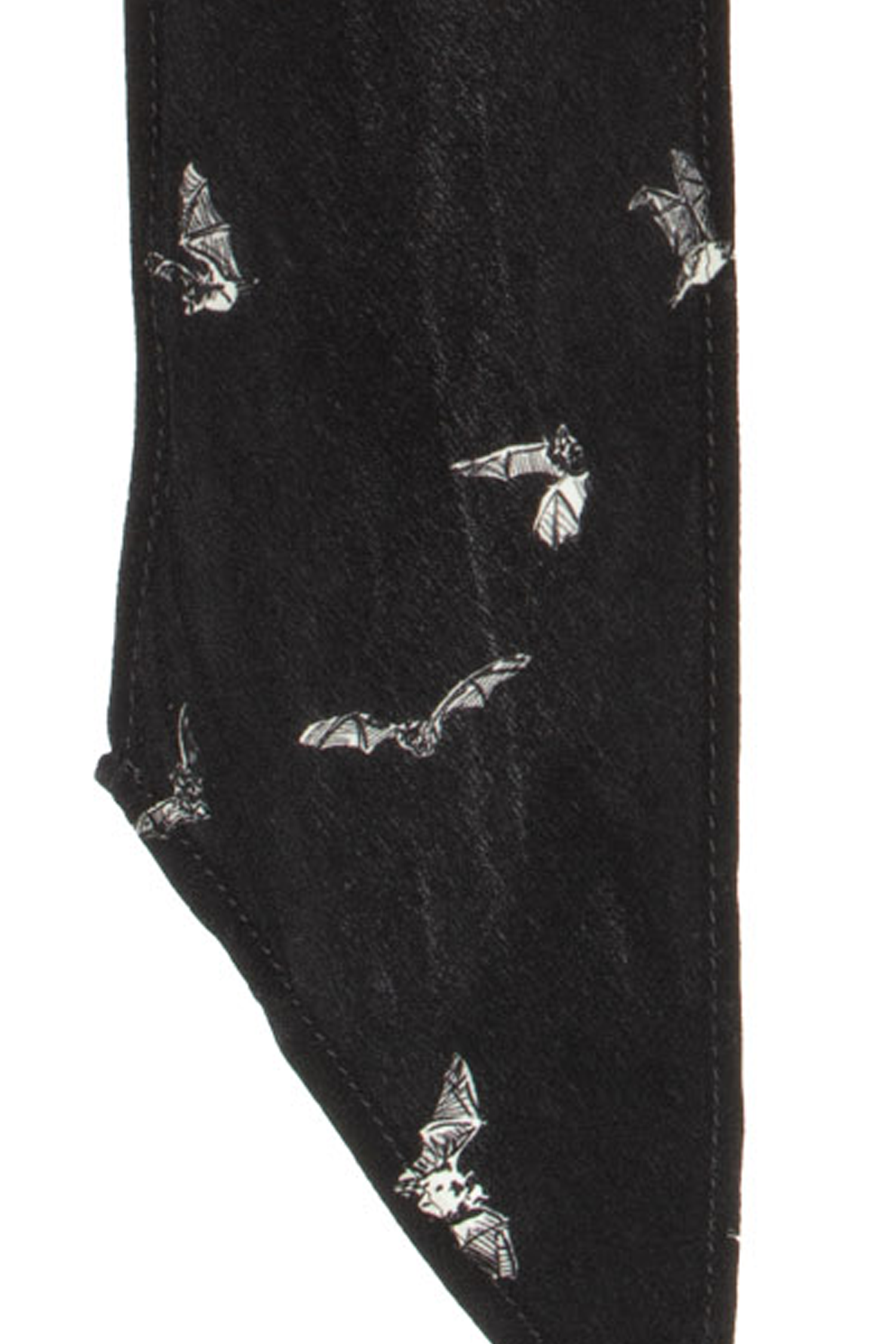 Silk Skinny Scarf - Bats