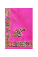 Load image into Gallery viewer, Border Embroidered Cashmere Shawl - Hot Pink