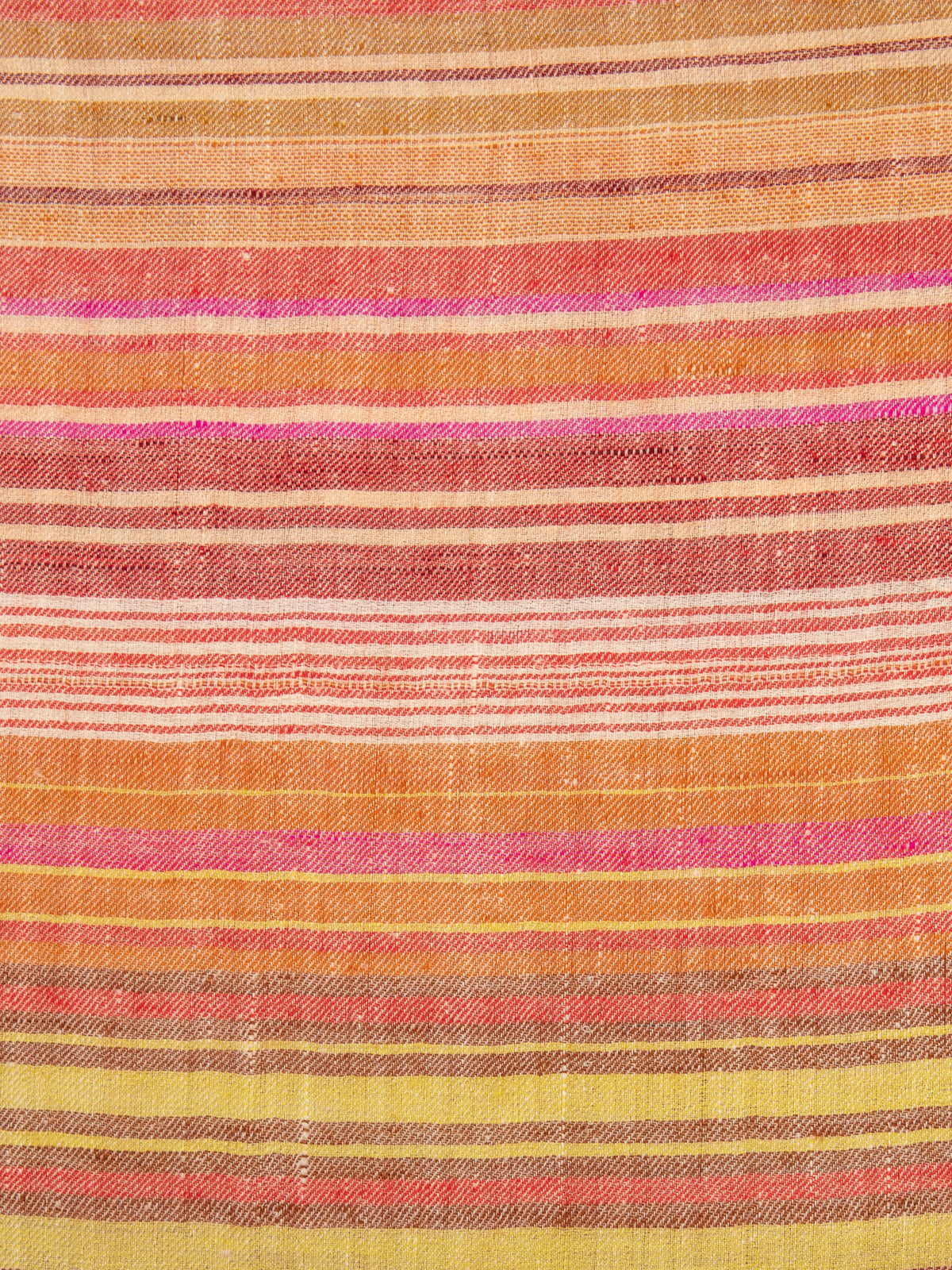 Multi Stripe Pashmina - Red, Brown & Yellow