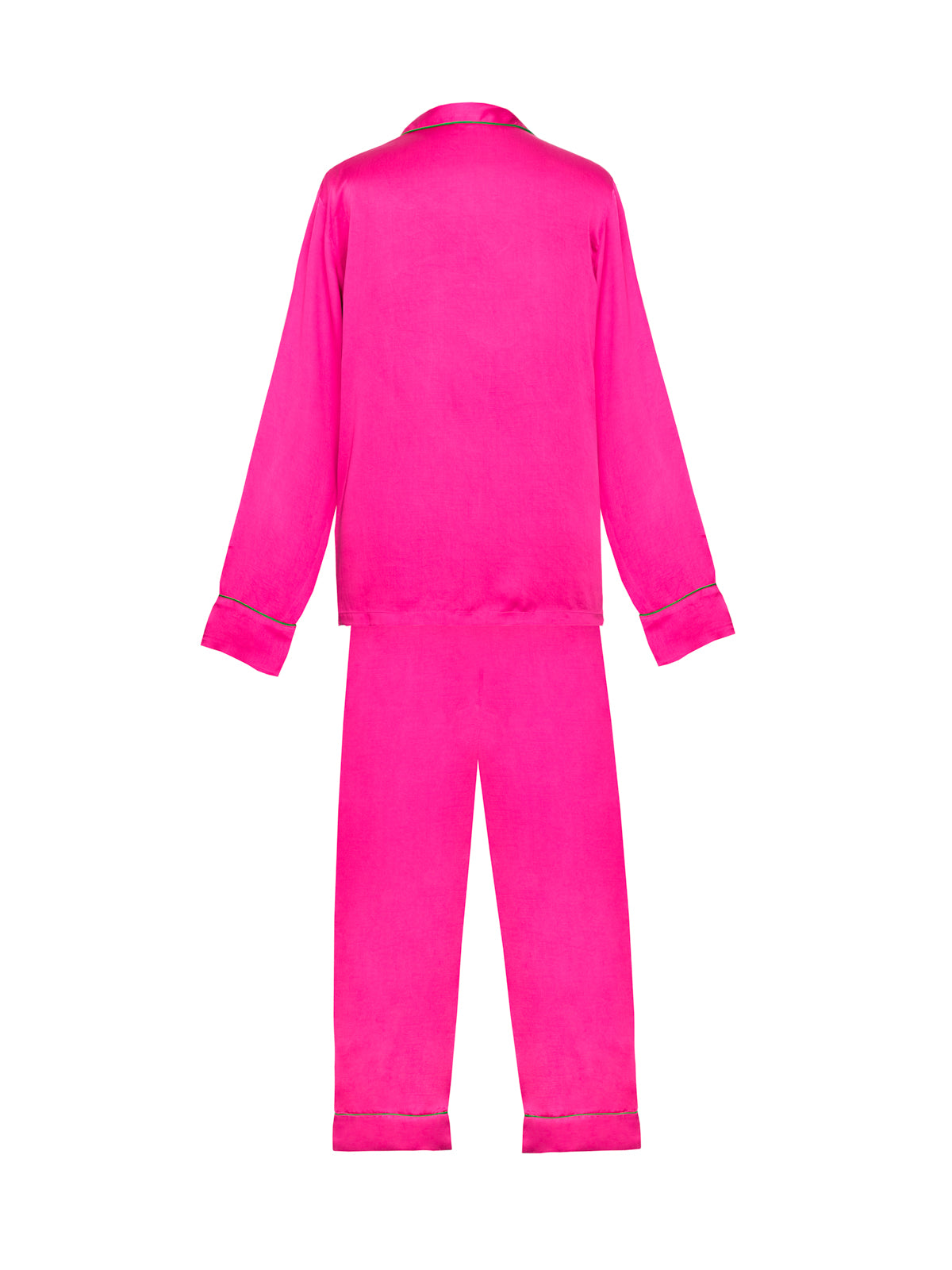 Womens Satin Pyjama - Pink