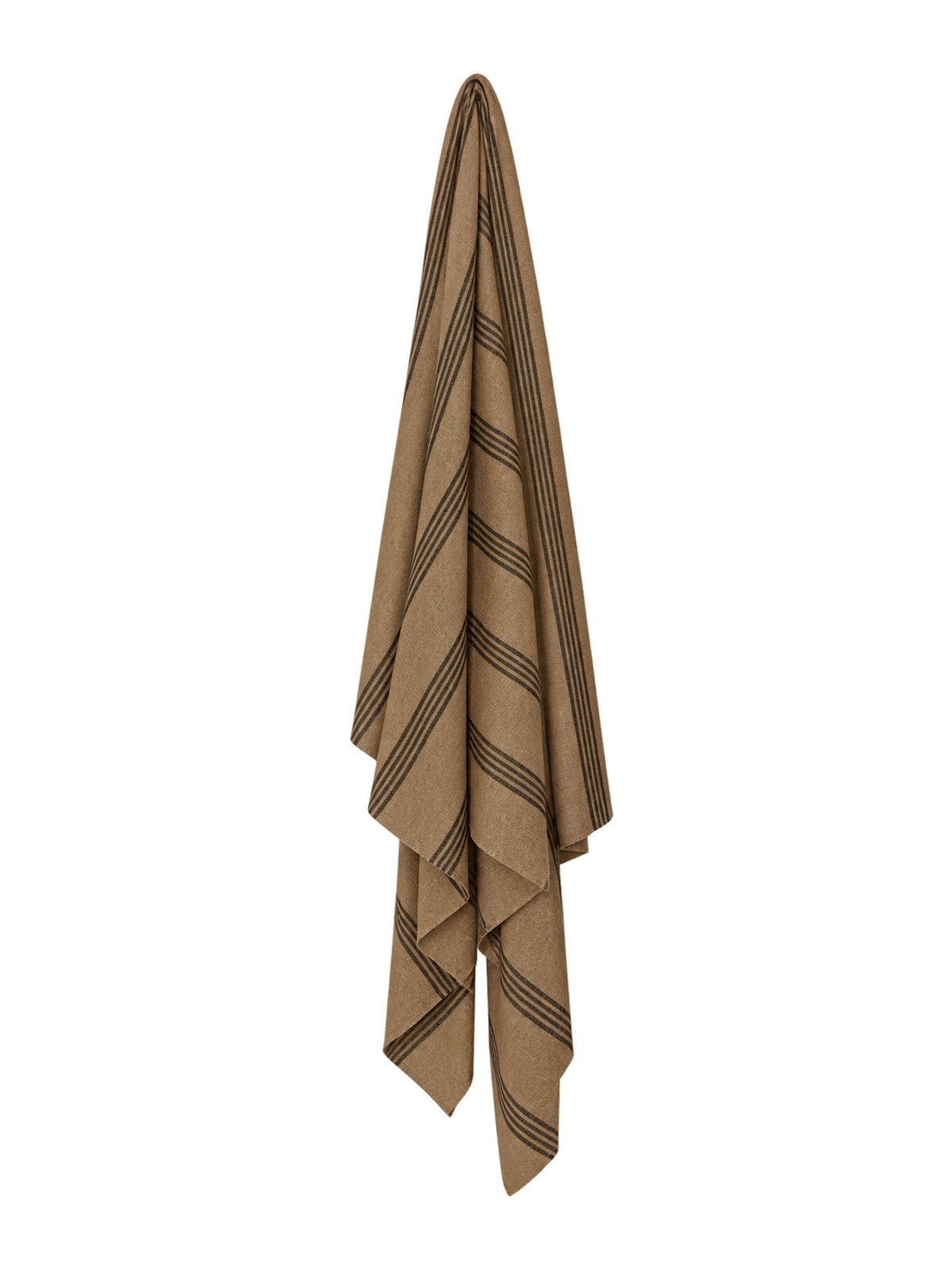 Black Forest Stripe Pashmina Shawl - Sand