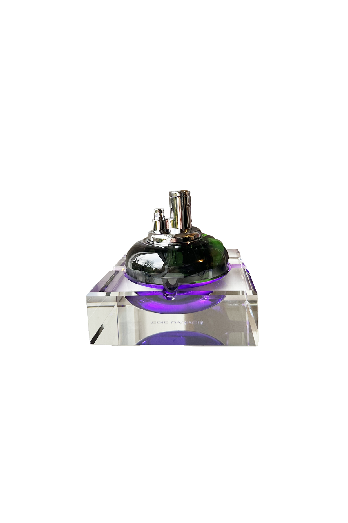 Glass Table Top Lighter - Orchid