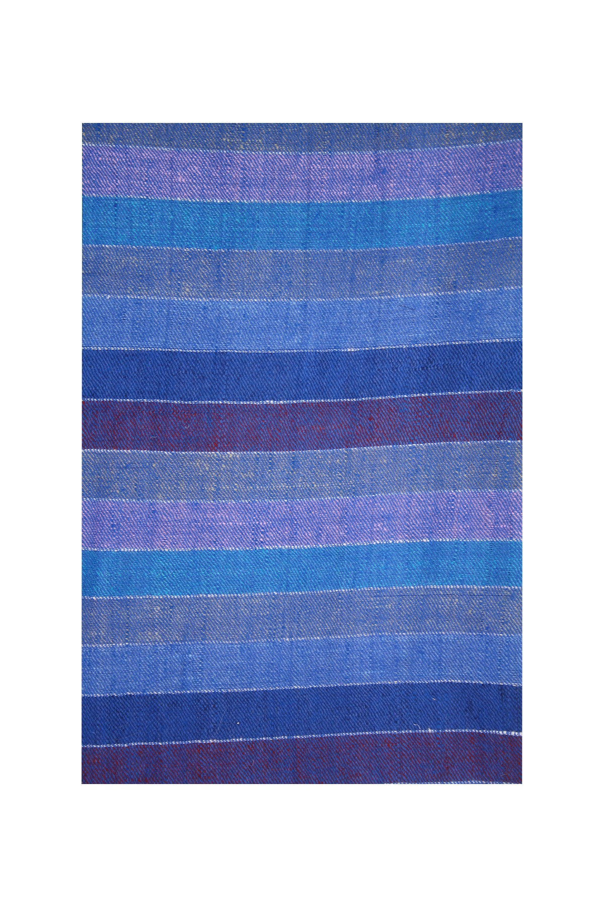 Multi Stripe Pashmina - Blue & Purple