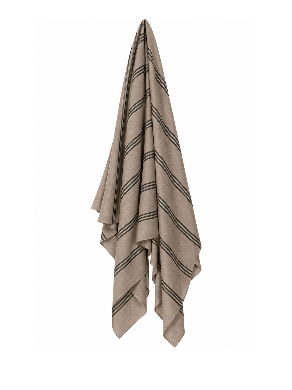 Black Forest Stripe Pashmina Shawl - Taupe
