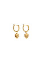 Load image into Gallery viewer, Celestial Heart Hoop Earrings