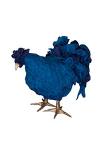 Load image into Gallery viewer, Little Blue Rooster Foot Stool