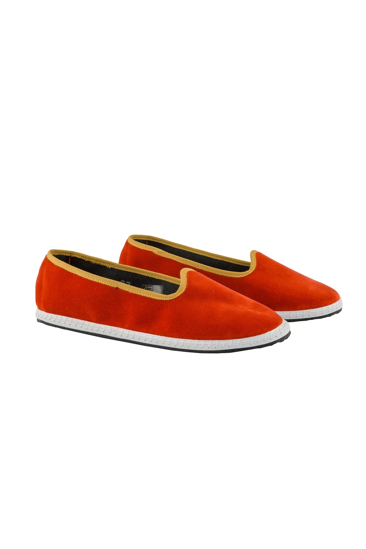 Venetian Velvet Slippers - Orange