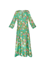 Load image into Gallery viewer, Heidi Silk Dress - Clochette Green