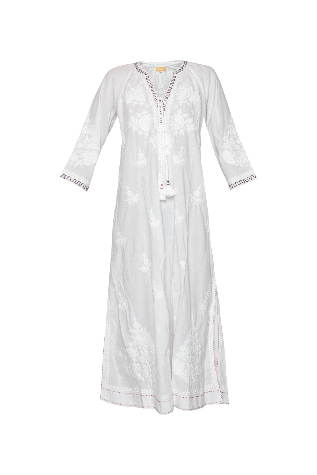 Desert Rose Cotton Dress - White