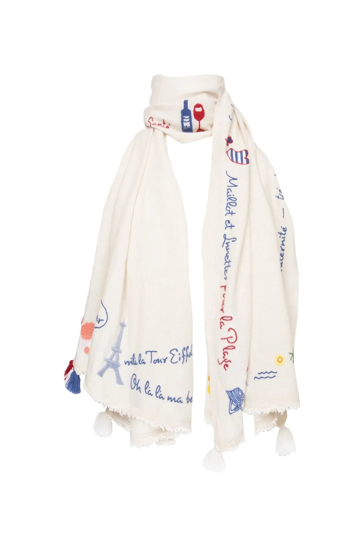 French Holiday Shawl - Cream The Holy Goat