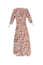 Load image into Gallery viewer, Silk Bugesha Midi Dress - Cherry