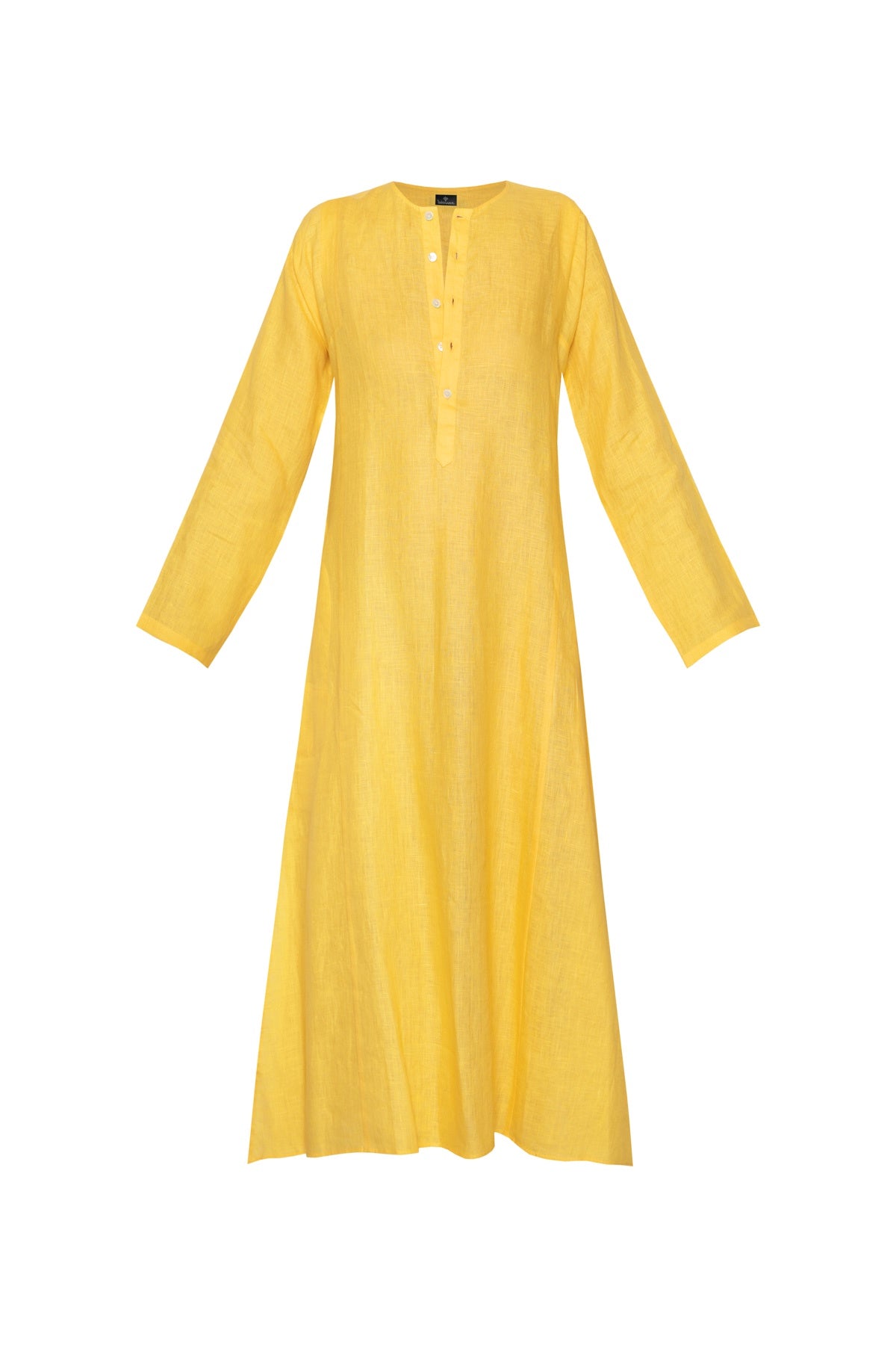 Lulu Linen Dress - Yellow