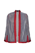 Load image into Gallery viewer, Women&#39;s Moroccan Velvet Jacket - Dove Grey