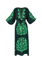 Load image into Gallery viewer, Shalimar Dress - Emerald &amp; Neon Green