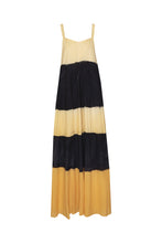 Load image into Gallery viewer, Stripe Fresh Dress - Black &amp; Gold