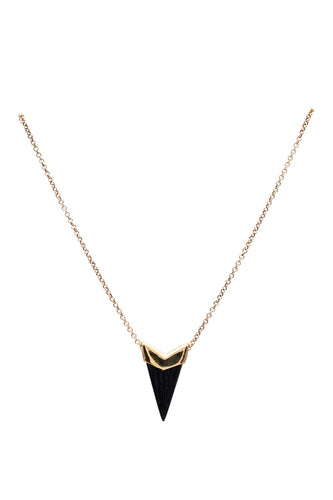 Black Onyx Arrow Necklace