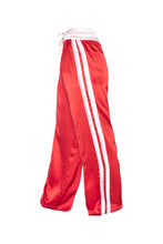 Load image into Gallery viewer, Classic Silk Joggers - Red With Pink Stripes