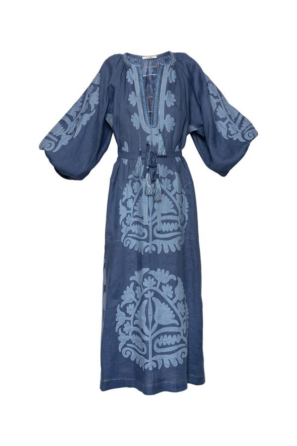 Shalimar Dress - Cobalt & Blue