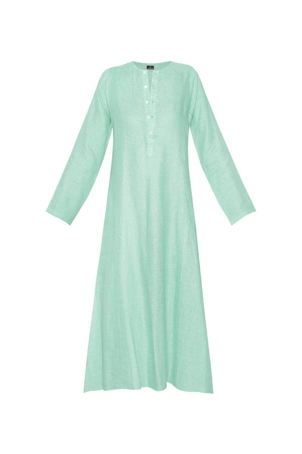 Lulu Linen Dress - Green