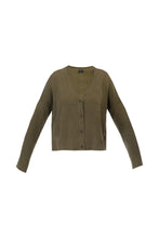 Load image into Gallery viewer, Cashmere Cardigan - Khaki