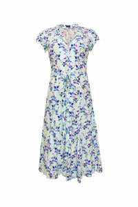 Silk Bugesha Dress - Blue Orchid