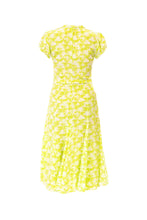 Load image into Gallery viewer, Silk Bugesha Dress - Neon Palm