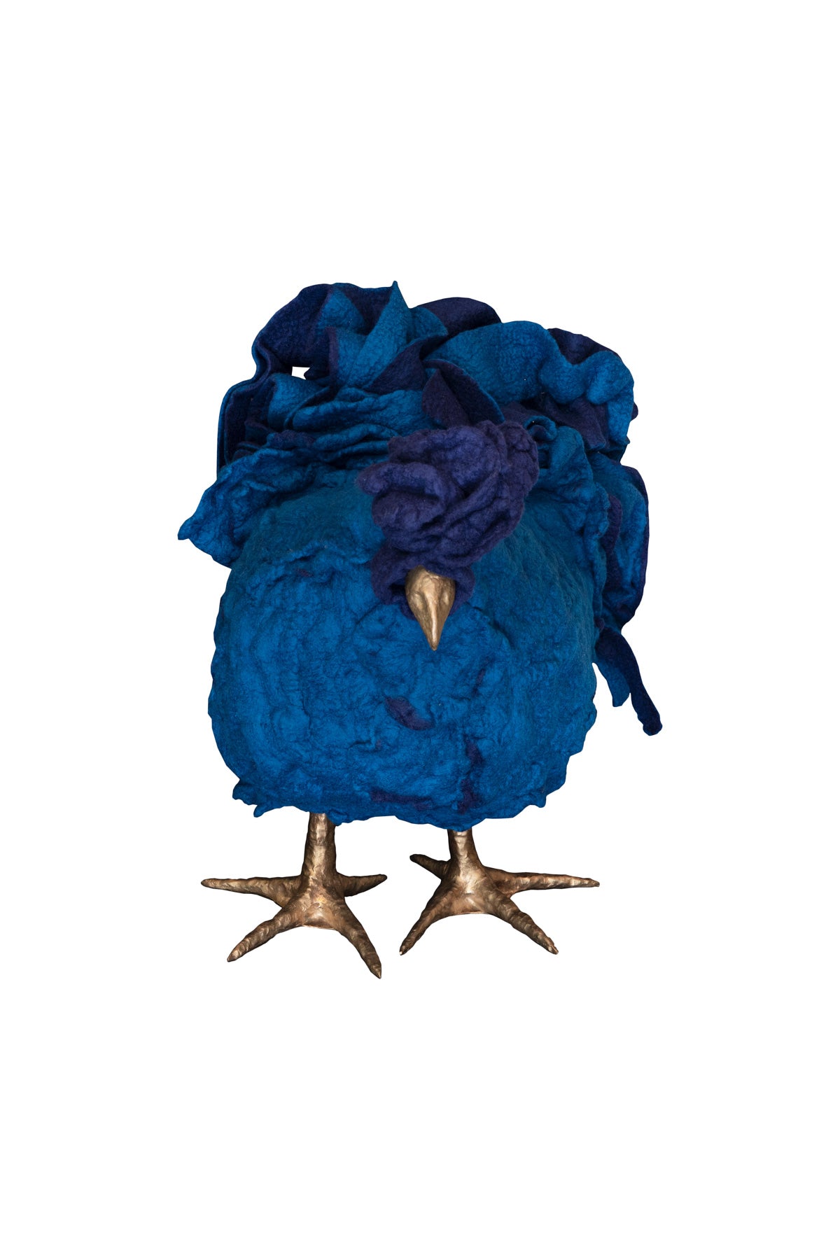 Little Blue Rooster Foot Stool