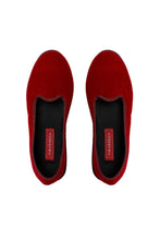 Load image into Gallery viewer, Venetian Velvet Slippers - Cherry