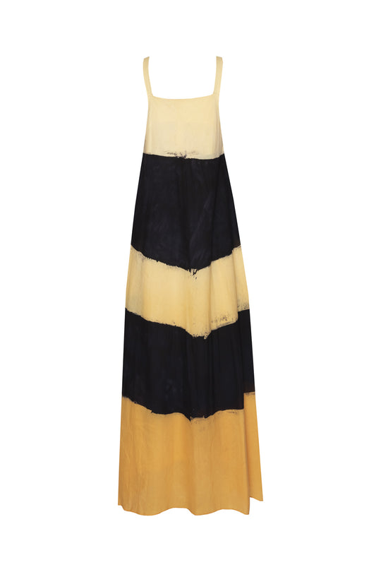 Stripe Fresh Dress - Black & Gold