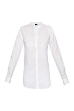 Load image into Gallery viewer, Women&#39;s Cotton Shirt - White Embroidered Dots
