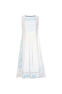 Charbagh Embroidered Dress - Blue
