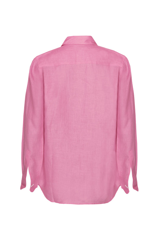Classic Linen Shirt - Light Pink