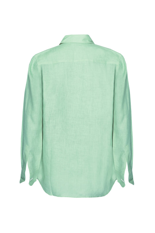 Classic Linen Shirt - Mint Green