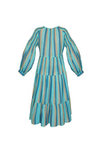 Load image into Gallery viewer, Cotton Sun Dress - Blue Stripes