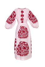 Load image into Gallery viewer, Shalimar Dress - Pink &amp; Dark Red