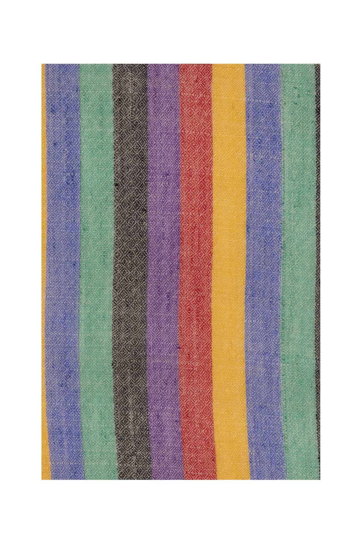 Multi Stripe Pashmina Shawl - Rainbow