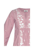 Load image into Gallery viewer, Lotus Cotton Embroidered Dress - Attar Of Roses