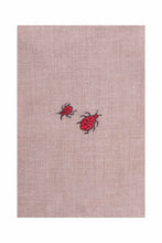 Load image into Gallery viewer, Ladybug Embroidered Shawl - Natural