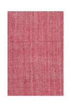Load image into Gallery viewer, Herringbone Cashmere Blanket - Red &amp; White