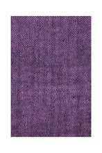 Load image into Gallery viewer, Herringbone Cashmere Blanket - Purple &amp; Black