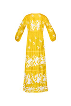 Load image into Gallery viewer, Palm Beach Silk Maxi Dress - Yellow