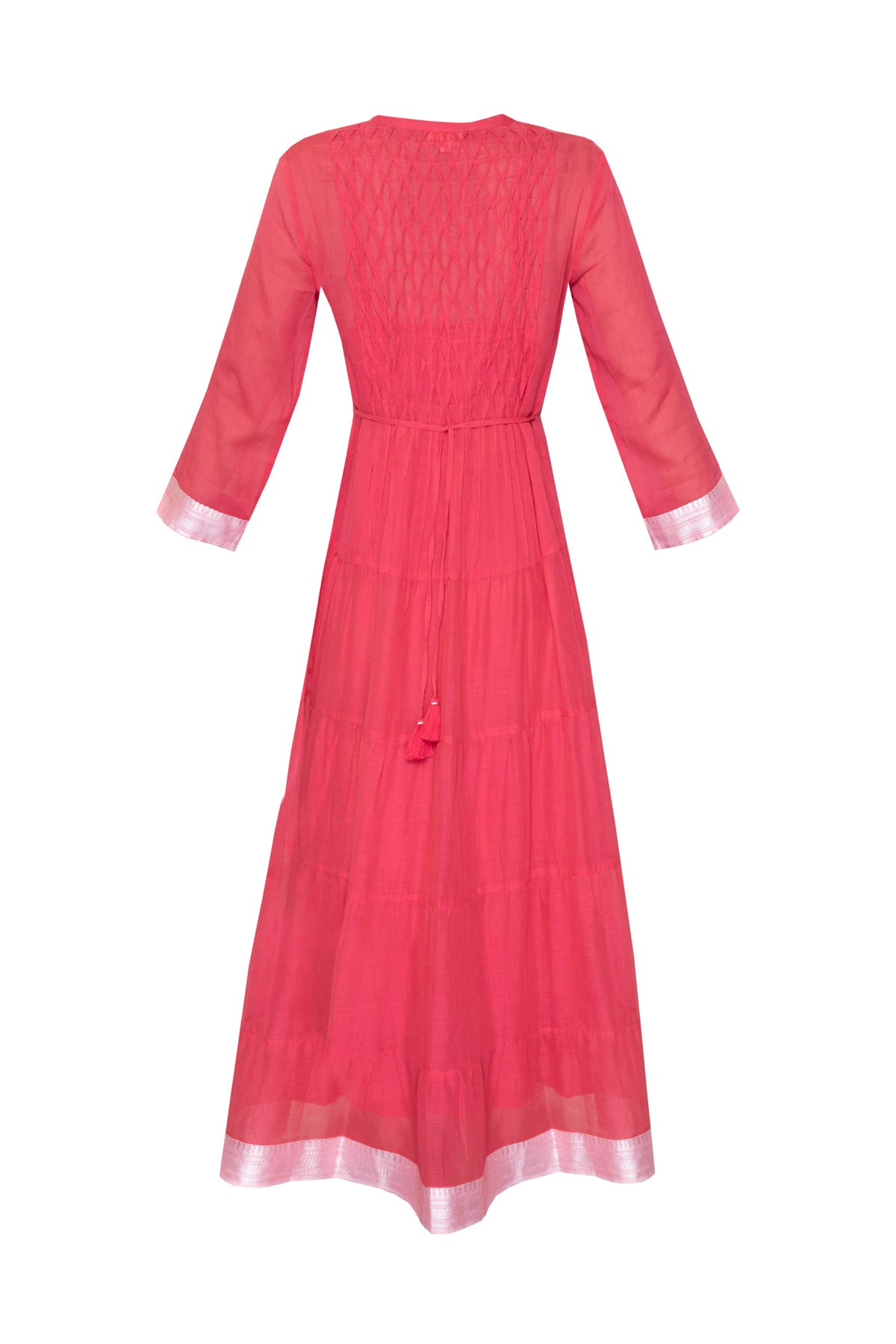Jade Cotton Dress - Petunia Pink