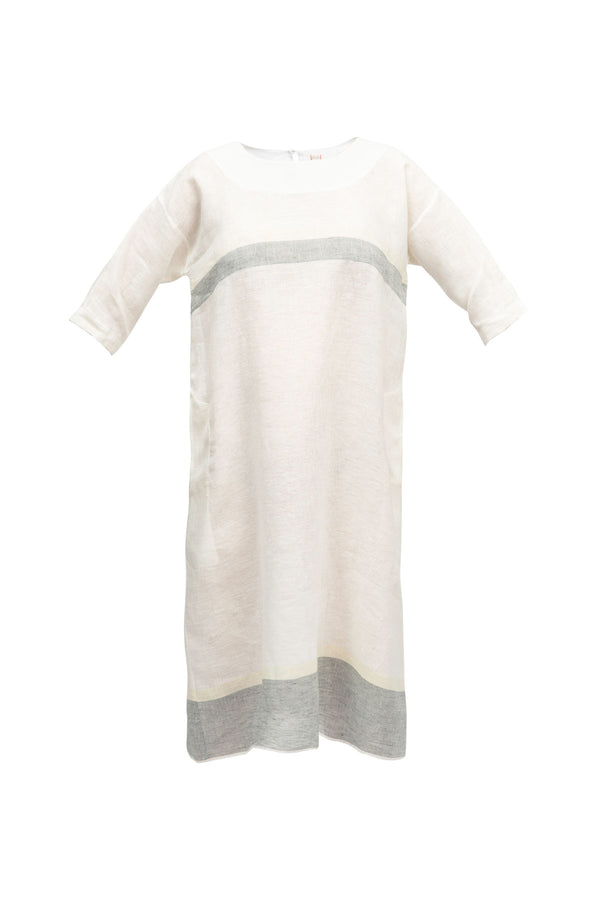 Thyme Linen Dress - White