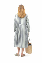 Load image into Gallery viewer, Monaco Stripe Linen Coat - Teal
