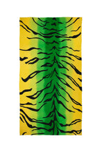 Load image into Gallery viewer, Tiger Hand-painted Ombres Shawl - Yellow and Green