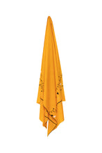 Load image into Gallery viewer, Footprints Embroidered Pashmina Shawl - Yellow
